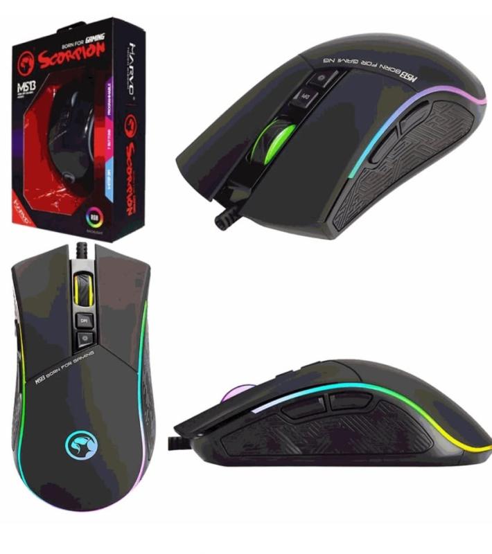 SOURIS GAMING MARVO Scorpion M513 , 6400 DPI , RGB , 7 buttons