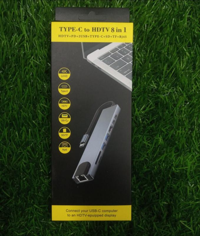 Adaptateur USB Type-C 8 EN 1 USB Type-C to HDTV Multifonction