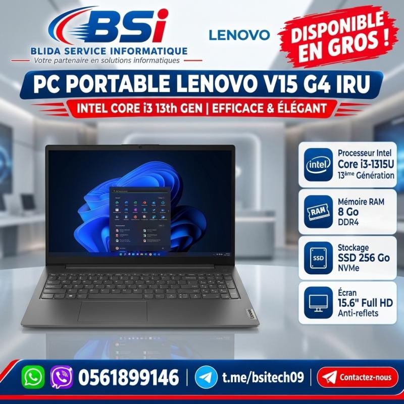 LAPTOP LENOVO V15G4 IRU i3 1315U - 8G - SSD 256G - 15.6''