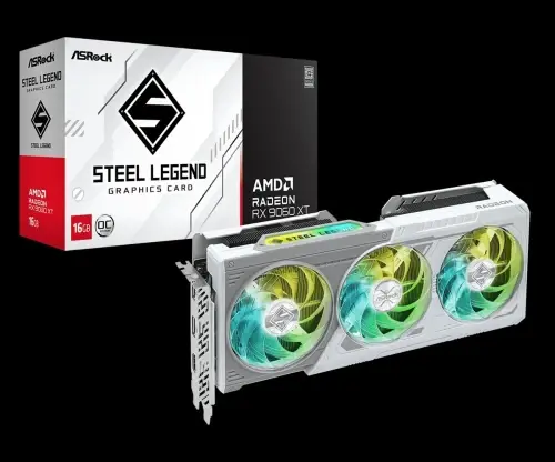 VGA ASROCK STEEL LEGEND RX 9060 XT 16GB WHITE EDITION OC (EN VENTE EN CONFIG)