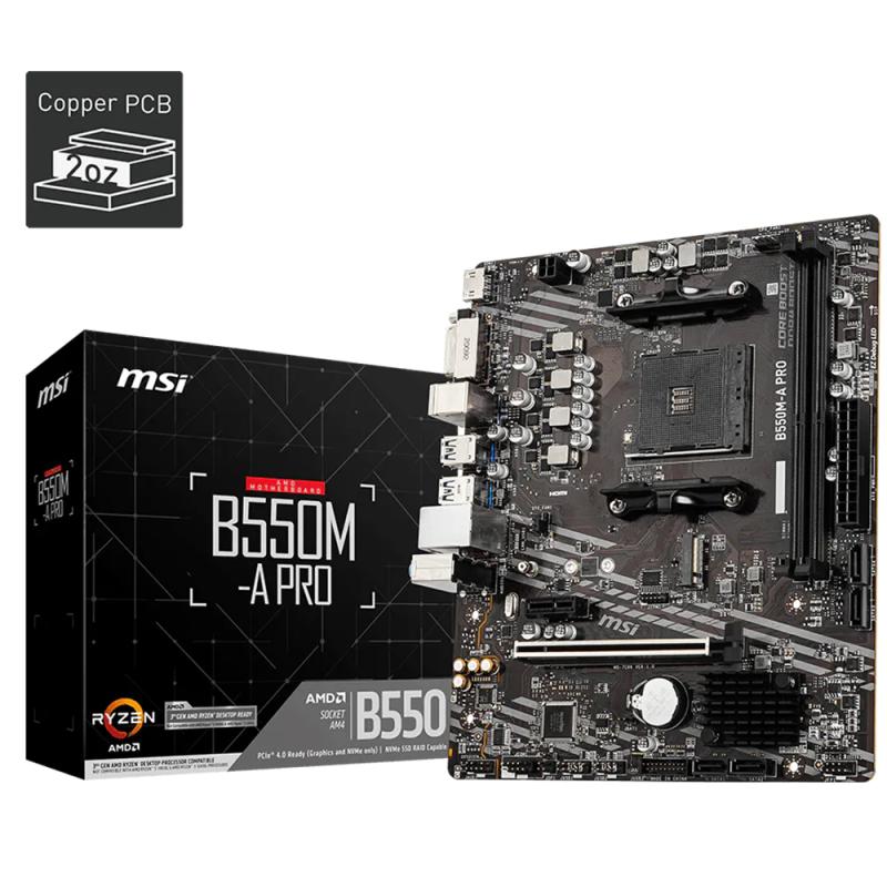 CARTE MERE MSI(911-7C56-076) AMD SOCKET AM4 CHIPSET B550 A PRO