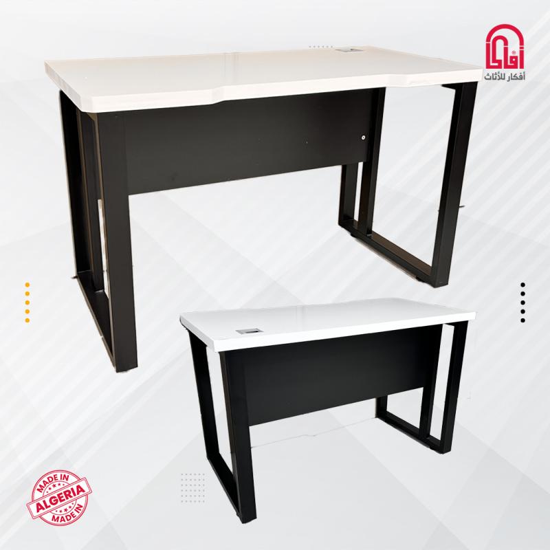 Bureau OPTIMA KIRO MDF (L140/P70/H75) (D-blanc p-noire) (1006265)