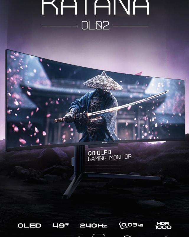 Ecran Gaming 49" Katana 240Hz, IPS, 0.03Ms, QD Oled