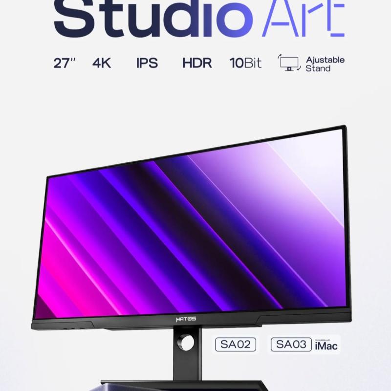Ecran Matos 27" StudioArt  SA03, 4K, IPS, Ajustable Stand