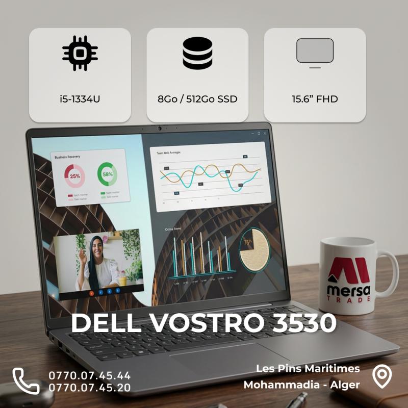 Dell Vostro 3530 i5-13 Gen / Ram 8GB / SSD 512GB / Ecran 15.6"