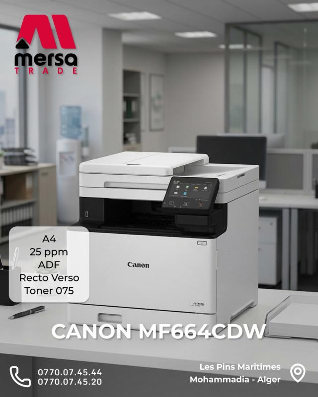 Canon MF 664 cdw A4 Laser Couleur Wifi Recto Verso