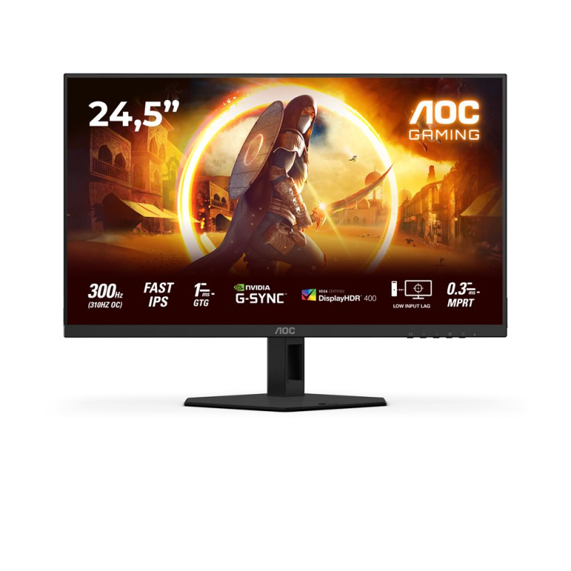 ECRAN AOC 25G4SRE 24.5" Fast IPS Full HD | 310Hz (OC) | 0.3ms | DisplayHDR 400