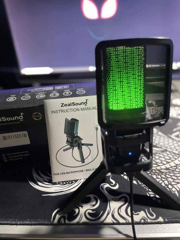 🎙️ ZealSound A68 Microphone Gaming RGB 💯🆕