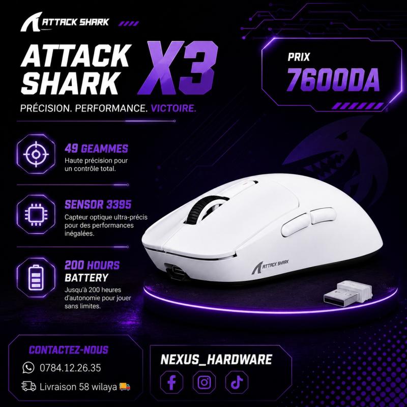 🖱️ Attack shark X3 🛜Wireless 🚀26000DPI🎮gaming mouse