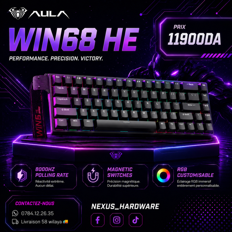 AULA WIN68 HE Magnetic Switch Gaming Keyboard