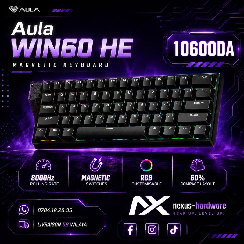 AULA WIN60 HE Magnetic Switch Gaming Keyboard