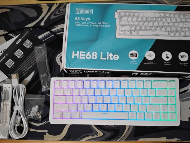 🧲 Epo Clear Magnetic Switches ⌨️ EPOMAKER HE68 Lite HE Gaming Keyboard 🔥🔥