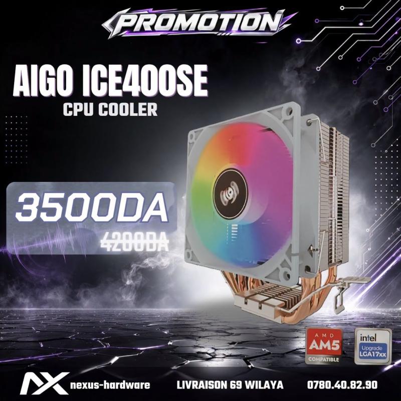 🆕AIGO ICE400SE RGB🤩4 HeatPipe CPU COOLER