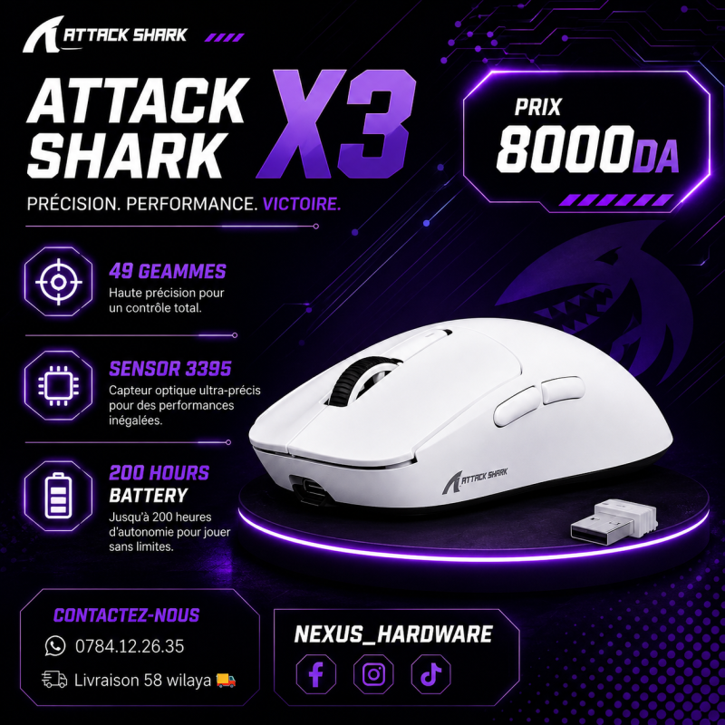 🖱️ Attack shark X3 🛜 Wireless 🚀 26000DPI 🎮 gaming mouse