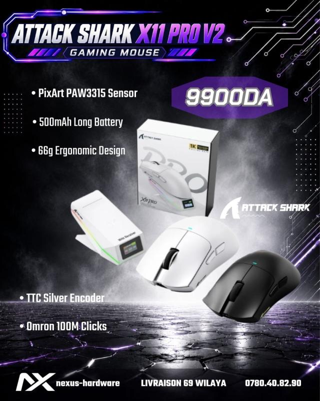 ATTACK SHARK X11 PRO V2 Wireless Gaming Mouse