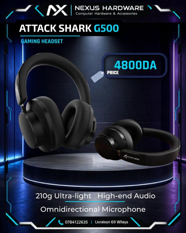 🆕 ATTACK SHARK G500 🎧 Wireless Gaming Headset