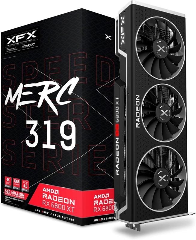 6800 XT CORE Gaming Graphics Card with 16GB XFX Speedster MERC319 AMD Radeon (used nobox)