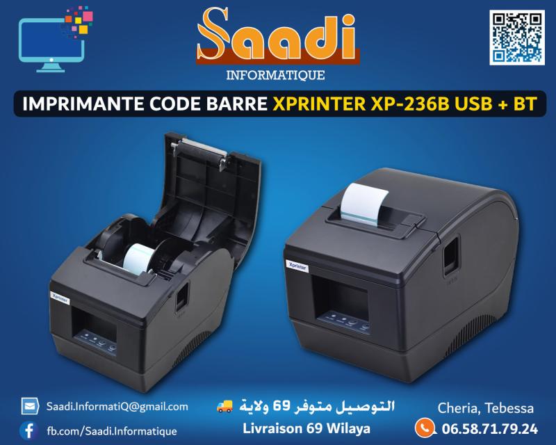 IMPRIMANTE CODE BARRE XPRINTER XP-236B USB + BLUETOOTH