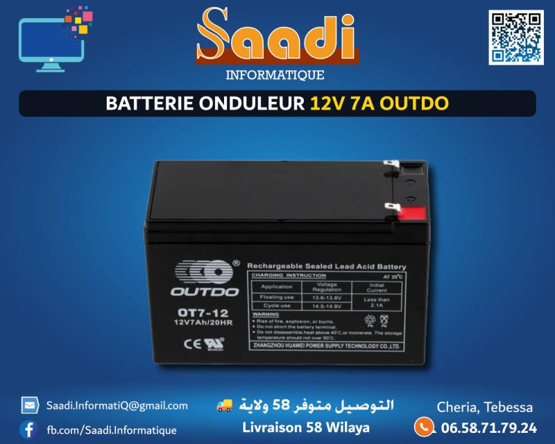 BATTERIE ONDULEUR 12V 7A OUTDO