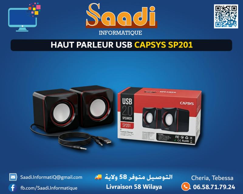 HAUT-PARLEUR USB CAPSYS SP201