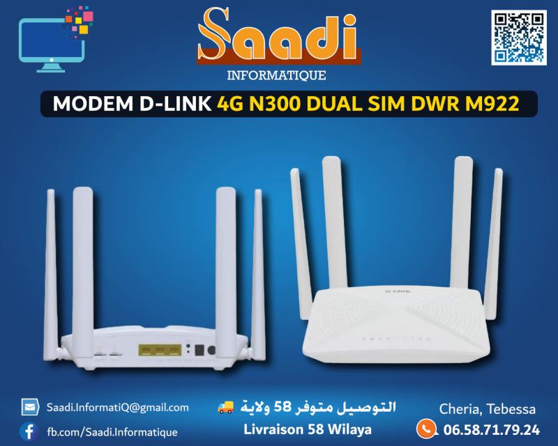 MODEM D-LINK 4G N300 DUAL SIM DWR M922