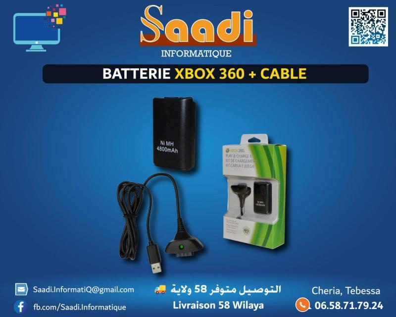 BATTERIE XBOX 360 + CABLE