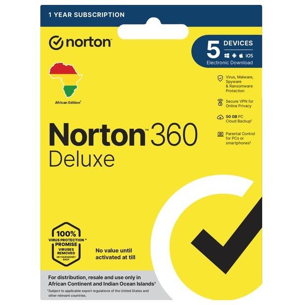 ANTIVIRUS  NORTON 360 DELUXE - 5 APPAREILS