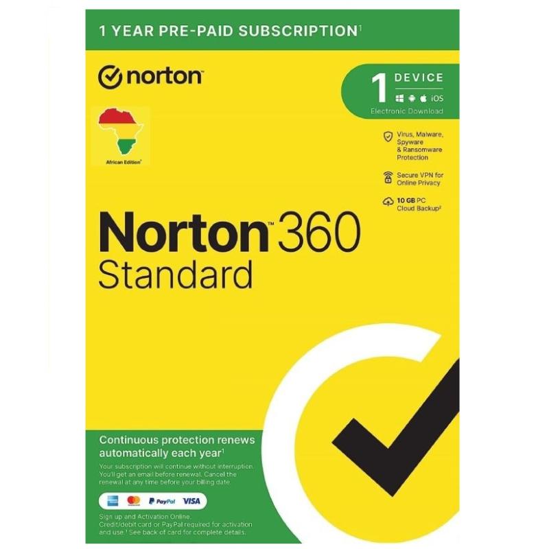 ANTIVIRUS  NORTON 360 STANDARD - 1 APPAREIL