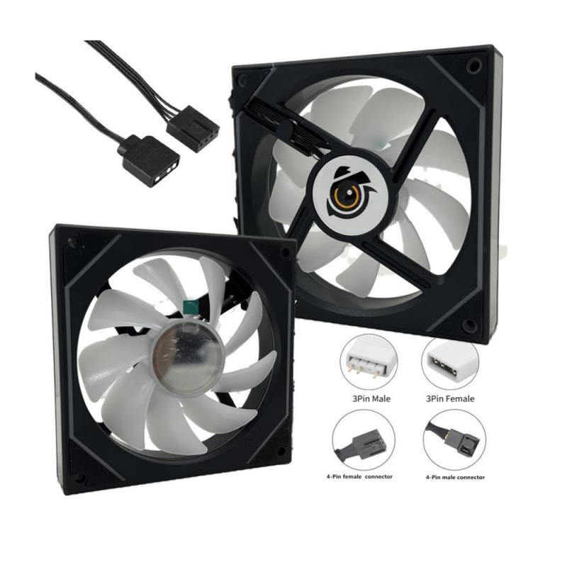Ventilateur Boitier Gaming NOX M52-12cm Black