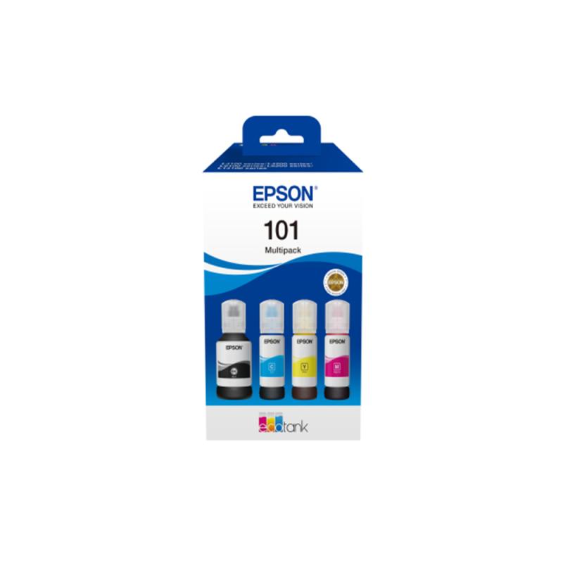 PACK Bouteille EPSON 101 ECO TANK 4 COULEUR 100 ML